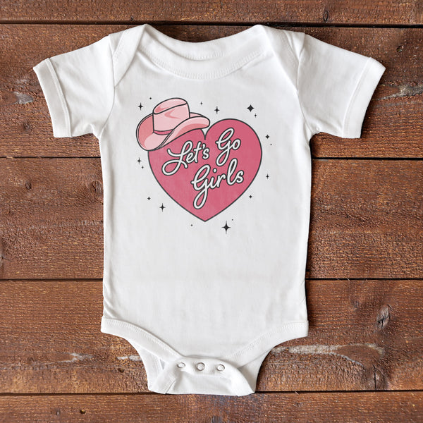 Let's Go Girls Baby Onesie